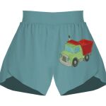 Ladies Flowy Overlay Shorts Thumbnail