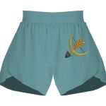 Ladies Flowy Overlay Shorts Thumbnail