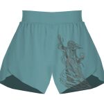 Ladies Flowy Overlay Shorts Thumbnail