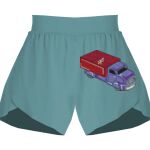 Ladies Flowy Overlay Shorts Thumbnail