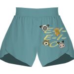 Ladies Flowy Overlay Shorts Thumbnail