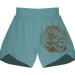 Ladies Flowy Overlay Shorts Thumbnail
