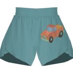 Ladies Flowy Overlay Shorts Thumbnail