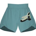 Ladies Flowy Overlay Shorts Thumbnail