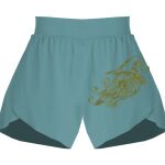 Ladies Flowy Overlay Shorts Thumbnail