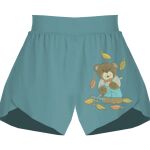 Ladies Flowy Overlay Shorts Thumbnail