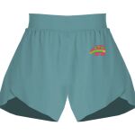 Ladies Flowy Overlay Shorts Thumbnail