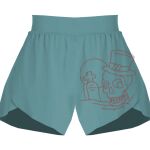 Ladies Flowy Overlay Shorts Thumbnail