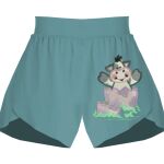 Ladies Flowy Overlay Shorts Thumbnail