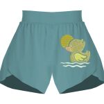 Ladies Flowy Overlay Shorts Thumbnail