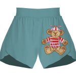 Ladies Flowy Overlay Shorts Thumbnail