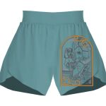 Ladies Flowy Overlay Shorts Thumbnail