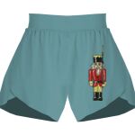 Ladies Flowy Overlay Shorts Thumbnail