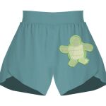 Ladies Flowy Overlay Shorts Thumbnail