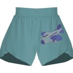 Ladies Flowy Overlay Shorts Thumbnail