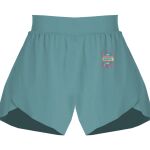 Ladies Flowy Overlay Shorts Thumbnail