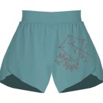 Ladies Flowy Overlay Shorts Thumbnail