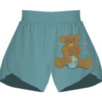 Ladies Flowy Overlay Shorts Thumbnail