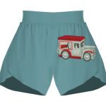 Ladies Flowy Overlay Shorts Thumbnail