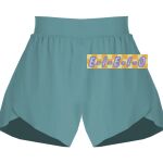 Ladies Flowy Overlay Shorts Thumbnail