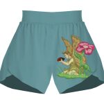 Ladies Flowy Overlay Shorts Thumbnail