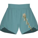 Ladies Flowy Overlay Shorts Thumbnail