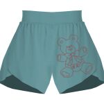 Ladies Flowy Overlay Shorts Thumbnail