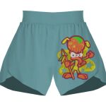 Ladies Flowy Overlay Shorts Thumbnail