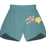 Ladies Flowy Overlay Shorts Thumbnail
