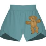 Ladies Flowy Overlay Shorts Thumbnail