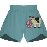 Ladies Flowy Overlay Shorts Thumbnail