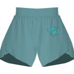 Ladies Flowy Overlay Shorts Thumbnail
