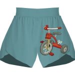 Ladies Flowy Overlay Shorts Thumbnail