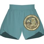 Ladies Flowy Overlay Shorts Thumbnail