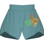 Ladies Flowy Overlay Shorts Thumbnail