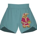 Ladies Flowy Overlay Shorts Thumbnail