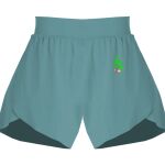 Ladies Flowy Overlay Shorts Thumbnail