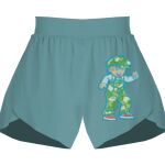 Ladies Flowy Overlay Shorts Thumbnail