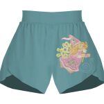 Ladies Flowy Overlay Shorts Thumbnail