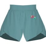 Ladies Flowy Overlay Shorts Thumbnail