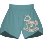 Ladies Flowy Overlay Shorts Thumbnail