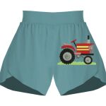 Ladies Flowy Overlay Shorts Thumbnail