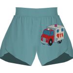 Ladies Flowy Overlay Shorts Thumbnail