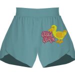 Ladies Flowy Overlay Shorts Thumbnail