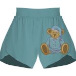 Ladies Flowy Overlay Shorts Thumbnail