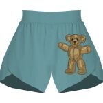 Ladies Flowy Overlay Shorts Thumbnail