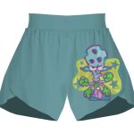 Ladies Flowy Overlay Shorts Thumbnail