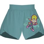 Ladies Flowy Overlay Shorts Thumbnail