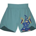 Ladies Flowy Overlay Shorts Thumbnail