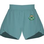 Ladies Flowy Overlay Shorts Thumbnail
